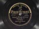 78 RPM -- Edith North Johnson, Paramount 12915, E Blues - Jazz