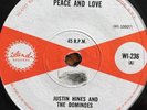 JUSTIN HINES DOMINOES Peace & Love Skalarama ISLAND WI236 1965 Reggae Vinyl VG+