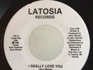 Rare Detroit Modern Soul 45 Jerry Warren I Really Love You on Latosia w/Sleeve