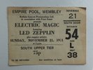 LED ZEPPELIN - 1971 UK Tour - Concert Ticket stub - Empire Pool - Very Special