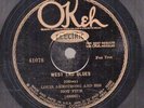 395p.  Louis Armstrong + Hot Five - West End Blues & Fireworks - Okeh 41078