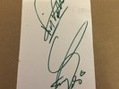 STATUS QUO  -    FRANCIS AND RICK   -   SIGNED PAPER PAGE 6X4 Inch  -   UACC