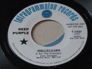 DEEP PURPLE hallelujah/april 1969 US T-1537 WL PROMO 45 MONARCH PRESS EX-