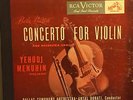 78 rpm x5 Concerto for Violin signed by Yehudi Menuhin & Antal Dorati grade NM