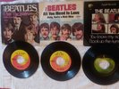 Beatles   3  45's with picture sleeves
