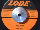 TEEN DOO WOP 45 - TERRY FELL - CHILD BRIDE /PAPER KITE Lode HALLOWEEN VG++ HEAR