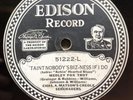  JAZZ: CHAS A.MATSON’S CREOLE SERENADERS ‘TAIN’T NOBODY’S BIZNESS' EDISON 51222