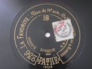 Albert Alvarez Marie Delna Donizetti French Pathe Etched Single Side #236