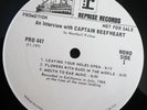 CAPTAIN  BEEFHEART / RY COODER - REPRISE PROMO INTERVIEW LP (PRO447)