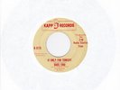 BABS TINO - My First Love/If Only For Tonight (Kapp Records, 1963) (Promo)