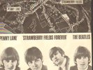 The Beatles: Penny Lane/Strawberry Fields Forever. Rare Denmark Map Cover