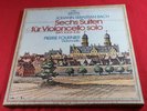J.S. Bach  6 SUITEN FÜR VIOLONCELLO SOLO - Pierre Fournier Archiv 3 LP near mint