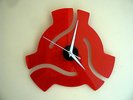 45 RPM RECORD ADAPTER WALL CLOCK : CASH HAGGARD JENNINGS NELSON ORBISON **