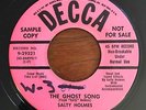 Halloween Country Popcorn 45 Salty Holmes - The Ghost Song HEAR  Decca