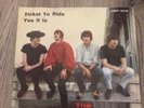 DISCO VINILE 45 Giri 7” THE BEATLES TICKET TO RIDE/YES IT IS QMSP16378