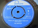 ? THE MIRACLES UK 1962 FONTANA WHAT'S SO GOOD ABOUT GOOD BYE NORTHERN SOUL 7