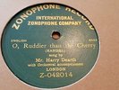 HARRY DEARTH HANDEL, O RUDDIER THAN THE CHERRY ZONOPHONE Z-042014