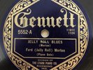 HEAR  JAZZ 78RPM ; JELLY ROLL MORTON GENNETT Jelly Roll Blues/ Big Foot Ham
