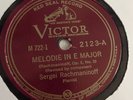 Sergei Rachmaninoff - 78rpm single 10-inch – Victrola #2123 Melodie In E Major