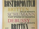 SXL 2298 Decca WBg ED1 Rostropovich Cello Britten Piano Schumann Debussy Rare