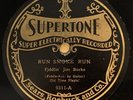 COUNTRY 78RPM ; FIDDLIN JIM BURKE SUPERTONE Run Smoke Run