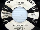 the COLLINS KIDS vg++ Rockabilly promo COLUMBIA 45 HOY HOY   MAMA WORRIES ct719