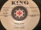 LYNN HOPE Shockin' / Blue And Sentimental KING PROMO 45 Popcorn Swing Mod HEAR