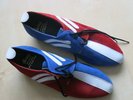 THE JAM / PAUL WELLER Red & whitde badger Jam Shoes by Phaze 1980s Size 8