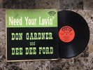 DON GARDNER DEE DEE FORD NEED YOUR LOVIN RARE FIRE LABEL DOO WOP SOUL EX TO EX+