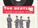 BEATLES on Swan [S-4152] —SHE LOVES YOU— 45 & Picture Sleeve | don't drop out
