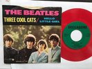 BEATLES THREE COOL CATS/ HELLO LITTLE GIR NM RED WAX DECCAGONE PROMO PICTURE SLV