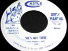 DIRTY MARTHA She's Not There & Why Can't I 45 Private NJ Funk/Psych Castle NM-
