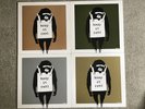 Very Rare Banksy Artwork Records - complete set of 4 DJ DM Laugh Now ep's
