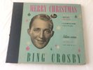 Merry Christmas 78 RPM record storage album Bing Crosby with 2 classic records