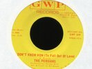THE PERSIANS I Don't Know How Here it Comes on GWP Northern Sweet Soul 45 Hear