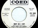 LISA & LULLABIES teen Girlgroup Promo 45 w/ sleeve Why Do I Cry He's So Good wsH