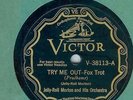 JELLY ROLL MORTON - TRY ME OUT  - VICTOR SCROLL 78 RPM