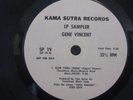 GENE VINCENT KAMA SUTRA RECORDS LP RADIO SAMPLER ORIG EX