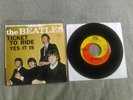 The Beatles 45 record TICKET TO RIDE, Capitol 1965 West Coast Thumb Tab PS