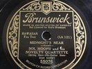 Sol Hoopii & His Novelty Quartette on Brunswick MIDNIGHT'S NEAR  **HEAR**