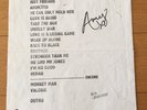 amy winehouse signed set list