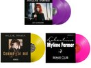 MAXI 45T COULEUR  MYLENE FARMER COLLECTOR COMME J AI MAL LIBERTINE EN CONCERT