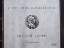 Chopin: V Concours International Varsovie 1955 **Pathe DTX 171-75 ED1 5LP**