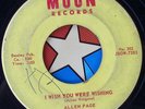 45 RPM record Allen Page Moon 302, I wish you were wishing / dateless night 1958