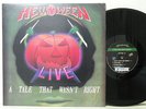 Helloween A Tale That Wasn't Right Live Unique   1991 Promo LP W/IN EX+   NM-