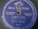ELVIS PRESLEY - I Gotta Know 78 RPM BRAZIL Blue RCA on EX- ===IT's NOT lp mono