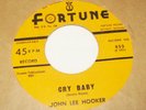 JOHN LEE HOOKER - fortune label 45 ** love you baby ** RARE detroit BLUES / RnB
