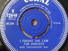 The Crickets I Fought The Law 7” 45 Coral Records Demo Q 72440 Buddy Holly Rare