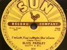 ELVIS PRESLEY Sun 217 I'm Left, Right, Gone / Baby, Let's Play House 78 VG+