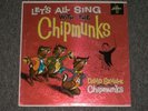 Let's All Sing With The Chipmunks David Seville Early Press On Red Vinyl Inner
